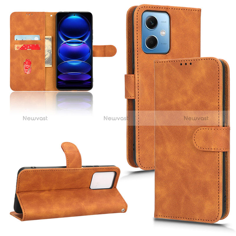 Leather Case Stands Flip Cover Holder L03Z for Xiaomi Redmi Note 12 5G