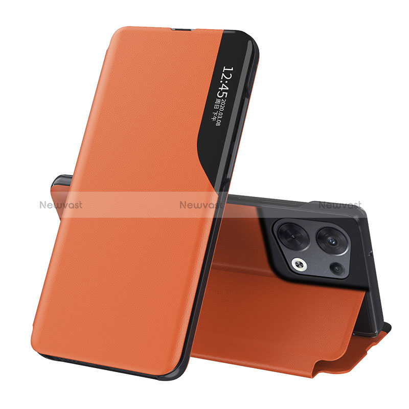 Leather Case Stands Flip Cover Holder L04 for Oppo Reno8 Pro 5G