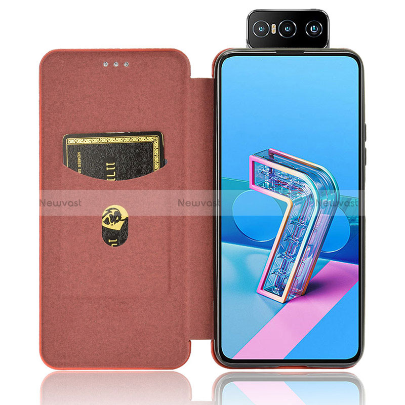 Leather Case Stands Flip Cover Holder L04Z for Asus Zenfone 7 Pro ZS671KS