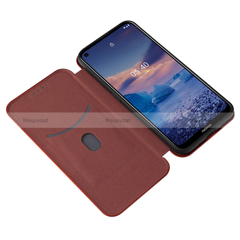 Leather Case Stands Flip Cover Holder L04Z for Nokia 5.4