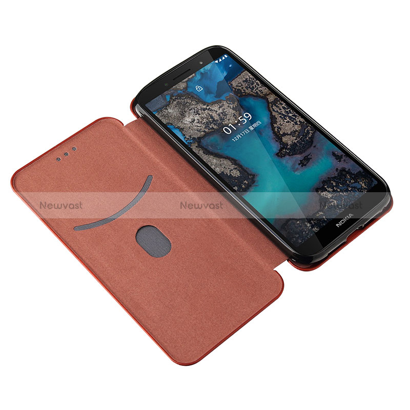 Leather Case Stands Flip Cover Holder L04Z for Nokia C01 Plus