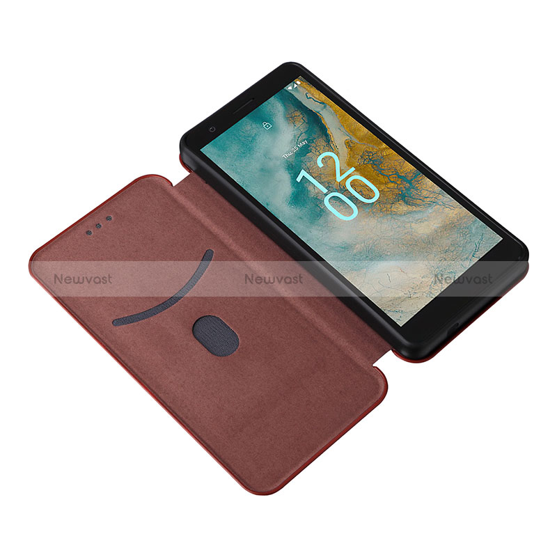 Leather Case Stands Flip Cover Holder L04Z for Nokia C02