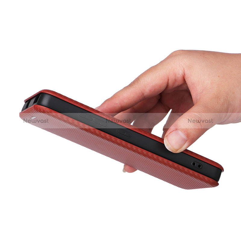 Leather Case Stands Flip Cover Holder L04Z for Nokia C02