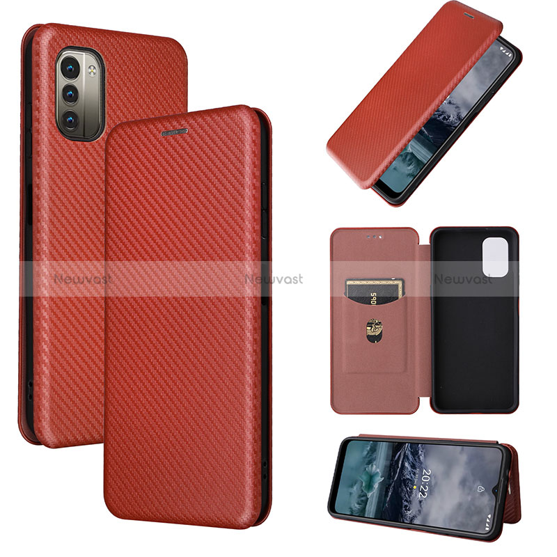 Leather Case Stands Flip Cover Holder L04Z for Nokia G11