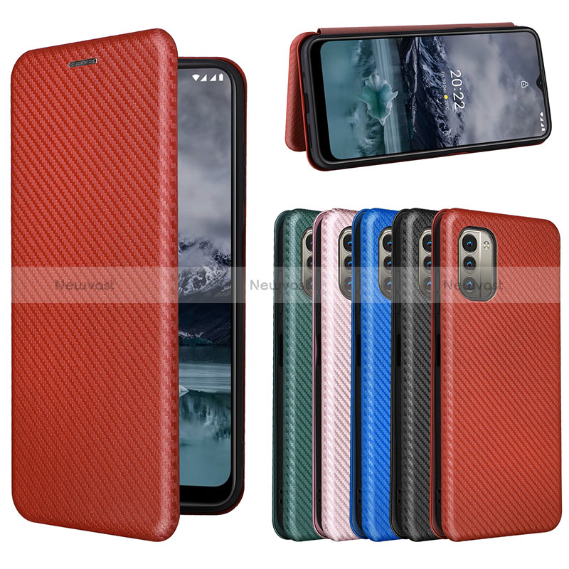 Leather Case Stands Flip Cover Holder L04Z for Nokia G11