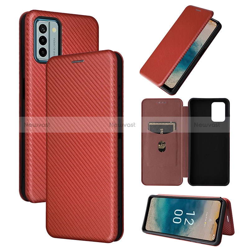 Leather Case Stands Flip Cover Holder L04Z for Nokia G22