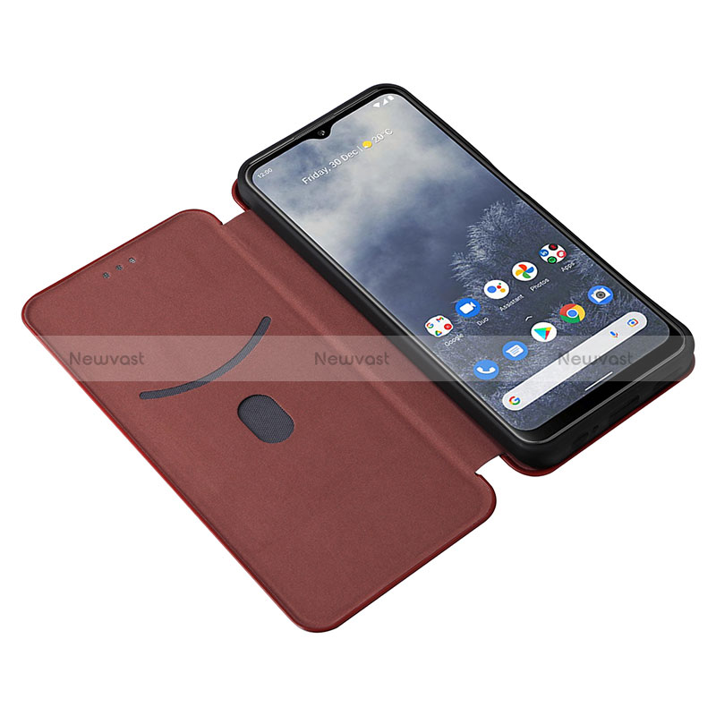 Leather Case Stands Flip Cover Holder L04Z for Nokia G60 5G