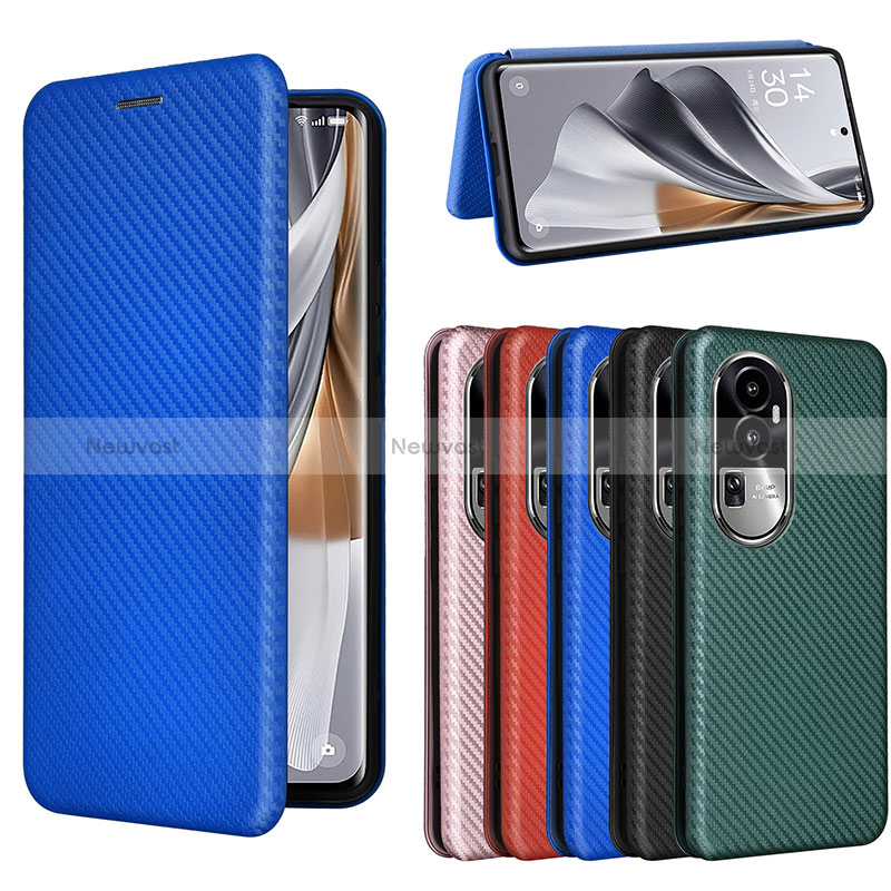 Leather Case Stands Flip Cover Holder L04Z for Oppo Reno10 Pro+ Plus 5G