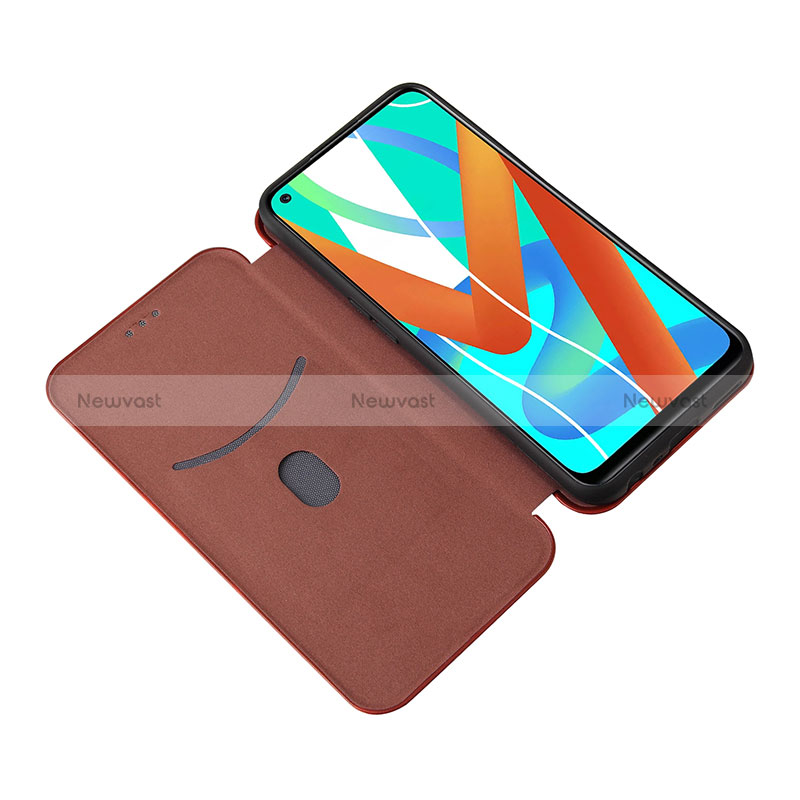 Leather Case Stands Flip Cover Holder L04Z for Realme 8 5G