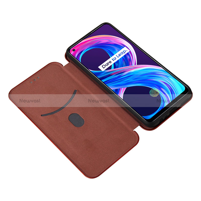 Leather Case Stands Flip Cover Holder L04Z for Realme 8 Pro