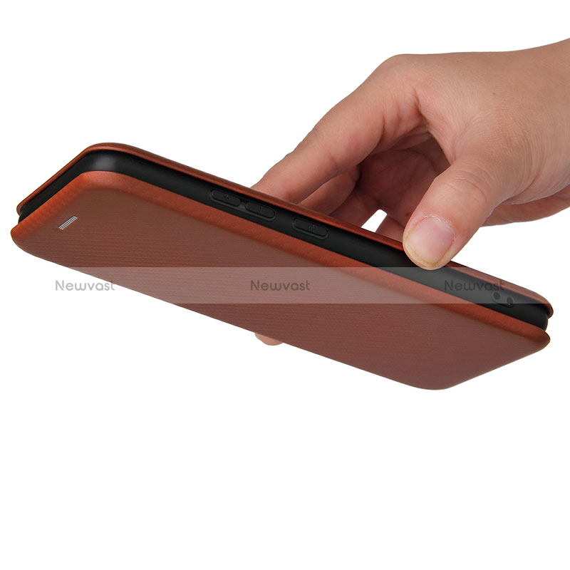 Leather Case Stands Flip Cover Holder L04Z for Realme C25Y India