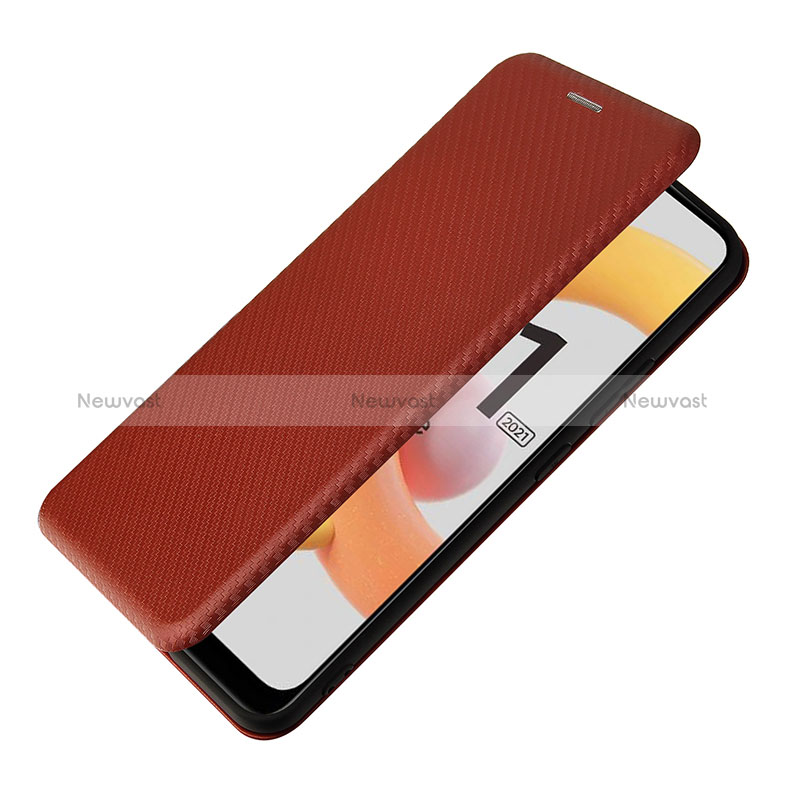 Leather Case Stands Flip Cover Holder L04Z for Realme Narzo 50i