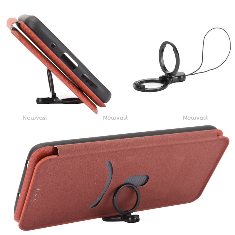 Leather Case Stands Flip Cover Holder L04Z for Realme Q2i 5G