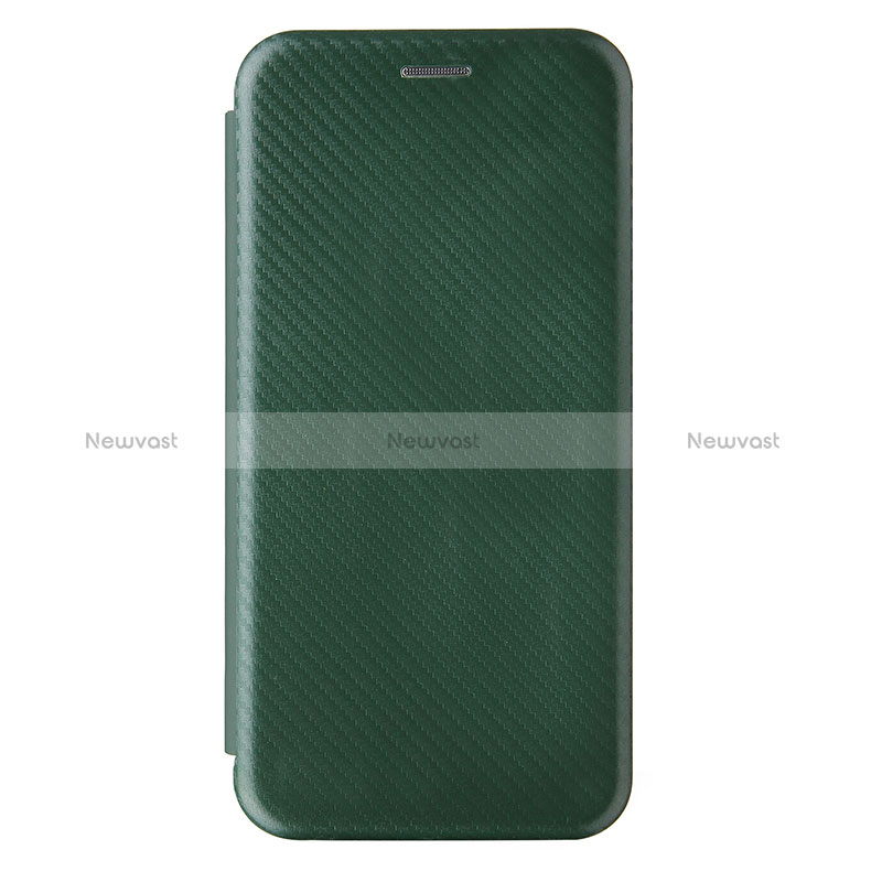 Leather Case Stands Flip Cover Holder L04Z for Samsung Galaxy A02 Green