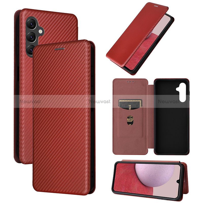 Leather Case Stands Flip Cover Holder L04Z for Samsung Galaxy A14 4G