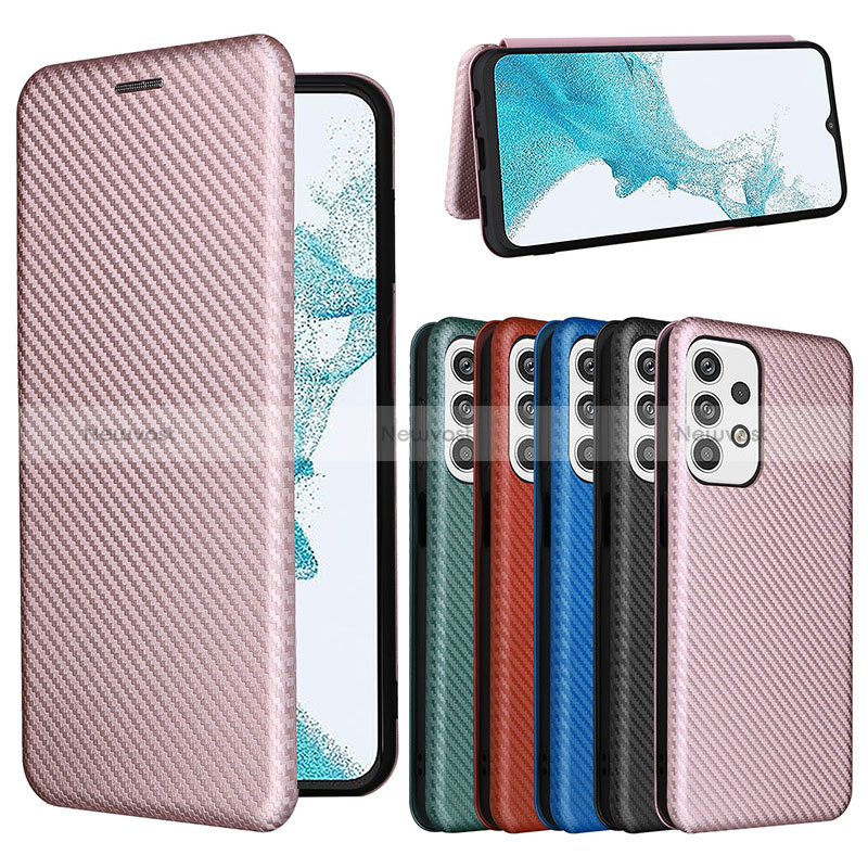 Leather Case Stands Flip Cover Holder L04Z for Samsung Galaxy A23 4G