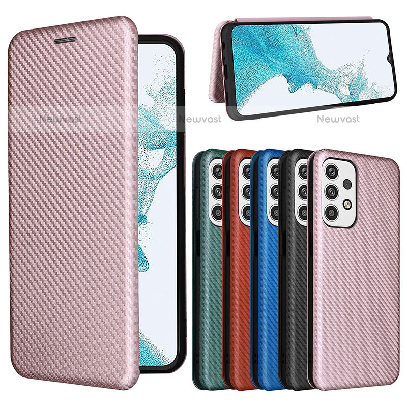 Leather Case Stands Flip Cover Holder L04Z for Samsung Galaxy A23 5G