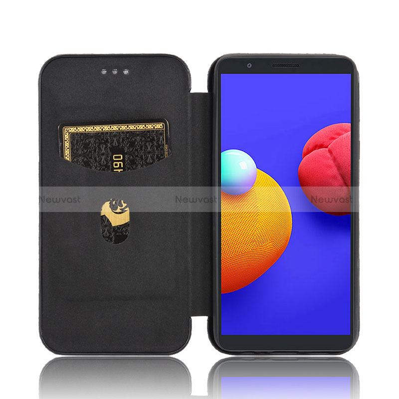 Leather Case Stands Flip Cover Holder L04Z for Samsung Galaxy M01 Core