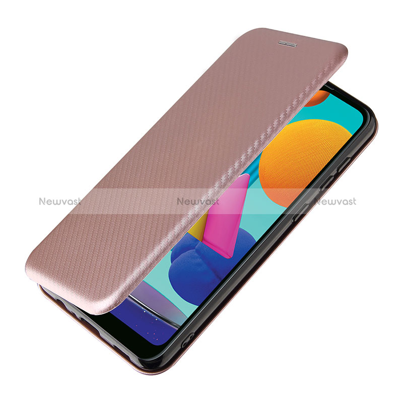 Leather Case Stands Flip Cover Holder L04Z for Samsung Galaxy M02