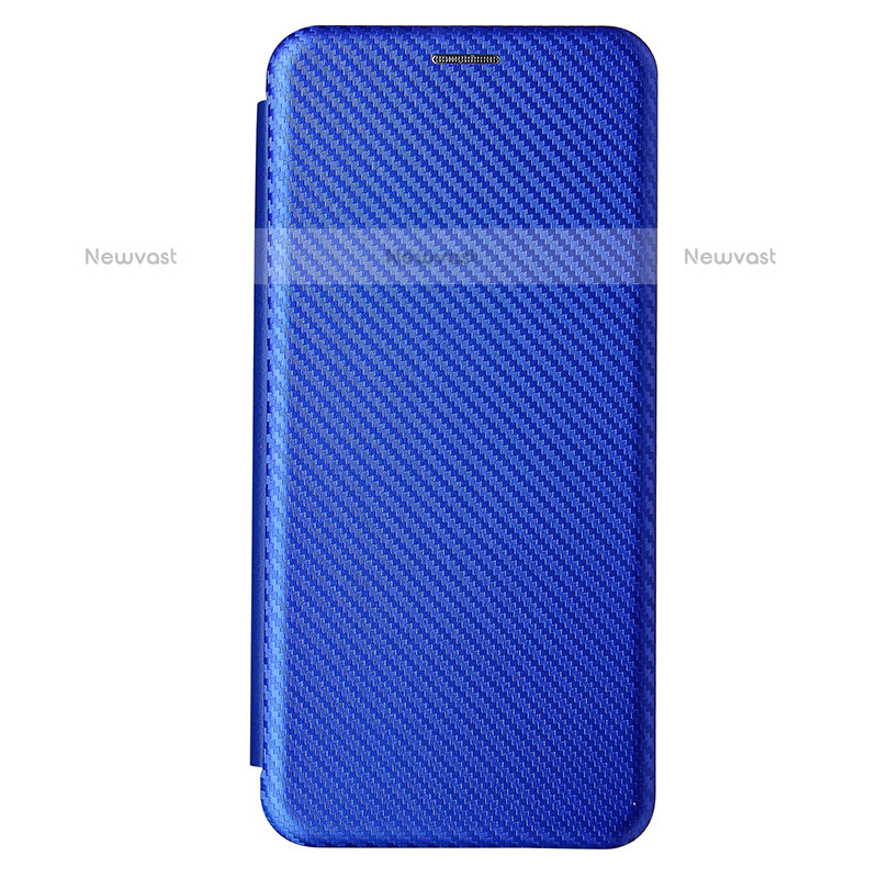 Leather Case Stands Flip Cover Holder L04Z for Samsung Galaxy M62 4G Blue