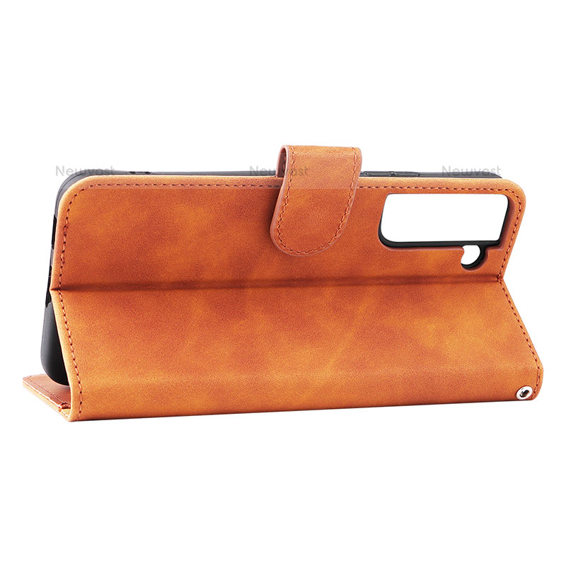 Leather Case Stands Flip Cover Holder L04Z for Samsung Galaxy S23 5G