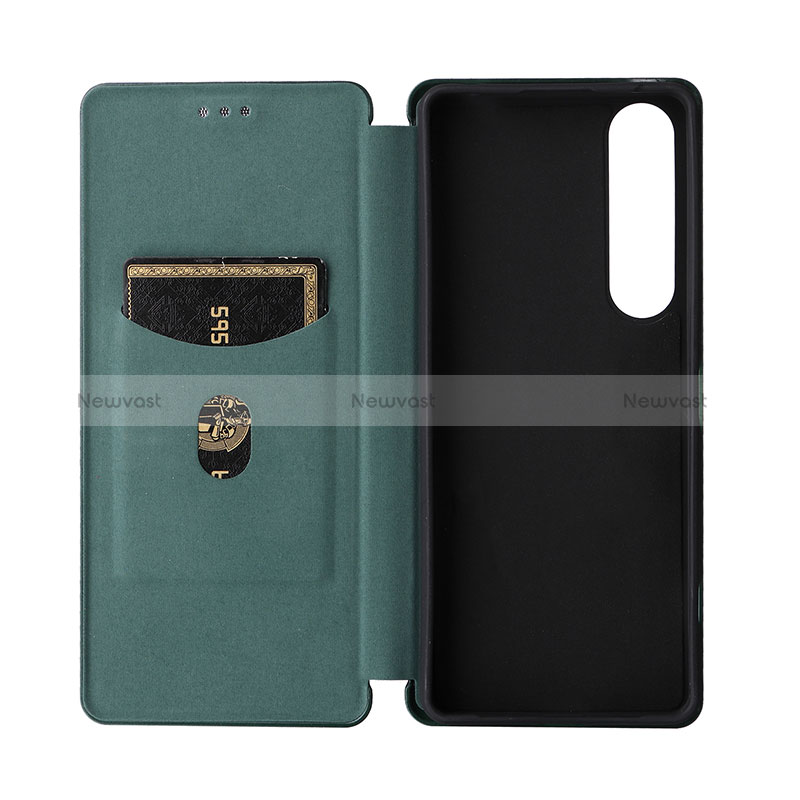 Leather Case Stands Flip Cover Holder L04Z for Sony Xperia 1 IV