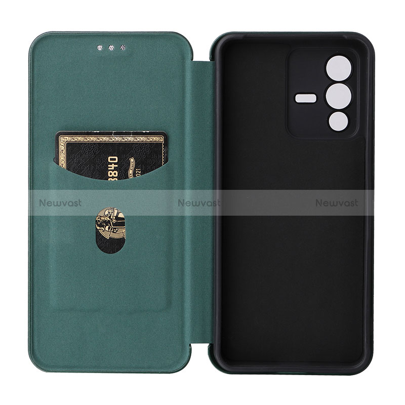 Leather Case Stands Flip Cover Holder L04Z for Vivo V23 5G