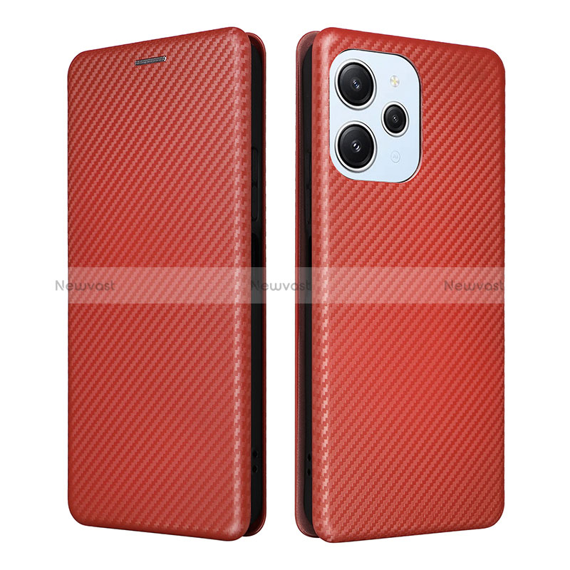 Leather Case Stands Flip Cover Holder L04Z for Xiaomi Redmi 12 5G