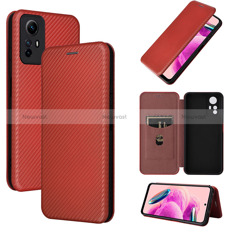 Leather Case Stands Flip Cover Holder L04Z for Xiaomi Redmi Note 12S