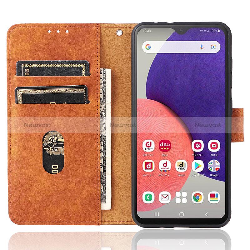 Leather Case Stands Flip Cover Holder L05Z for Samsung Galaxy A22 5G SC-56B