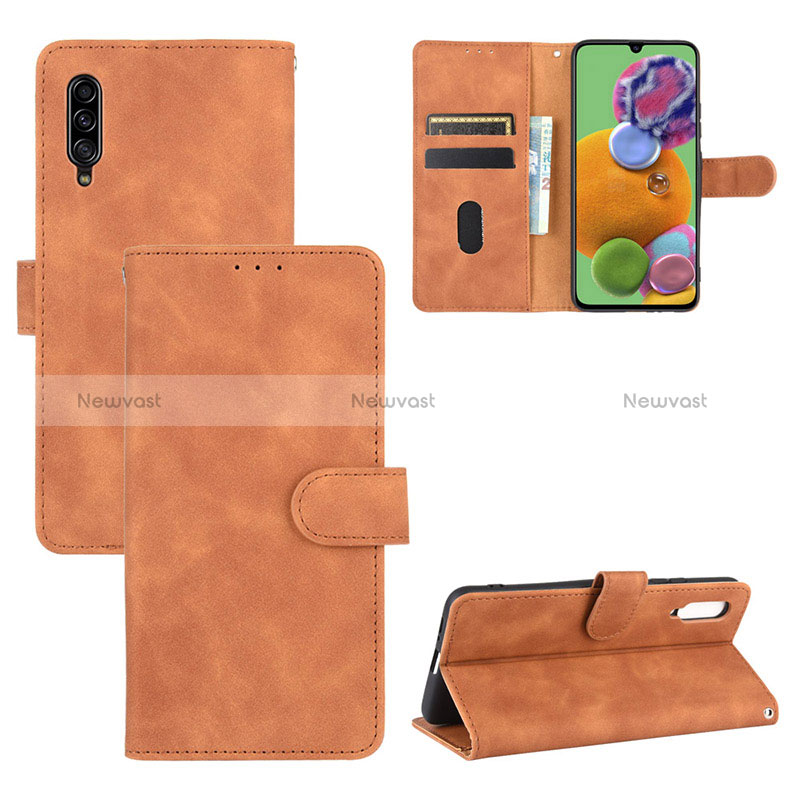 Leather Case Stands Flip Cover Holder L05Z for Samsung Galaxy A90 5G