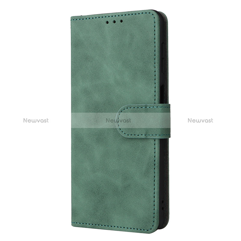 Leather Case Stands Flip Cover Holder L05Z for Samsung Galaxy M23 5G Green