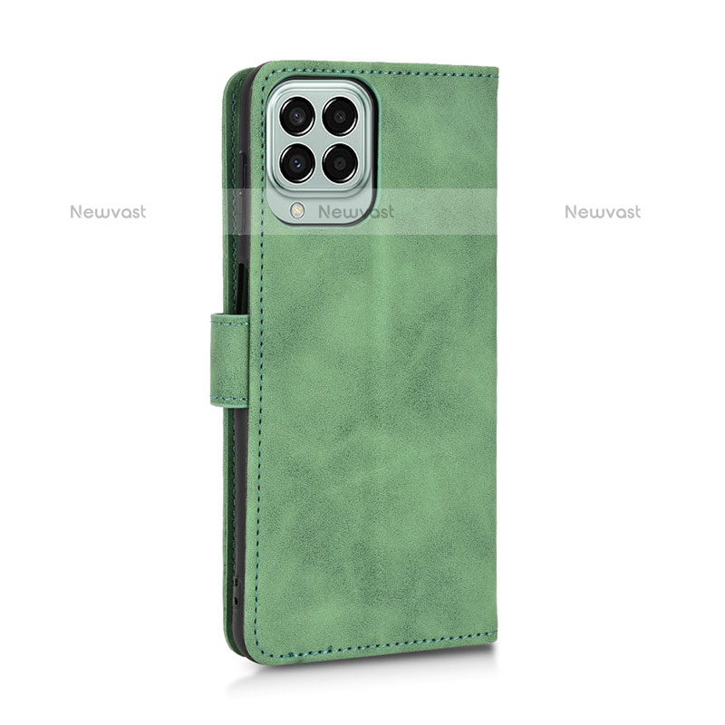 Leather Case Stands Flip Cover Holder L05Z for Samsung Galaxy M33 5G Green