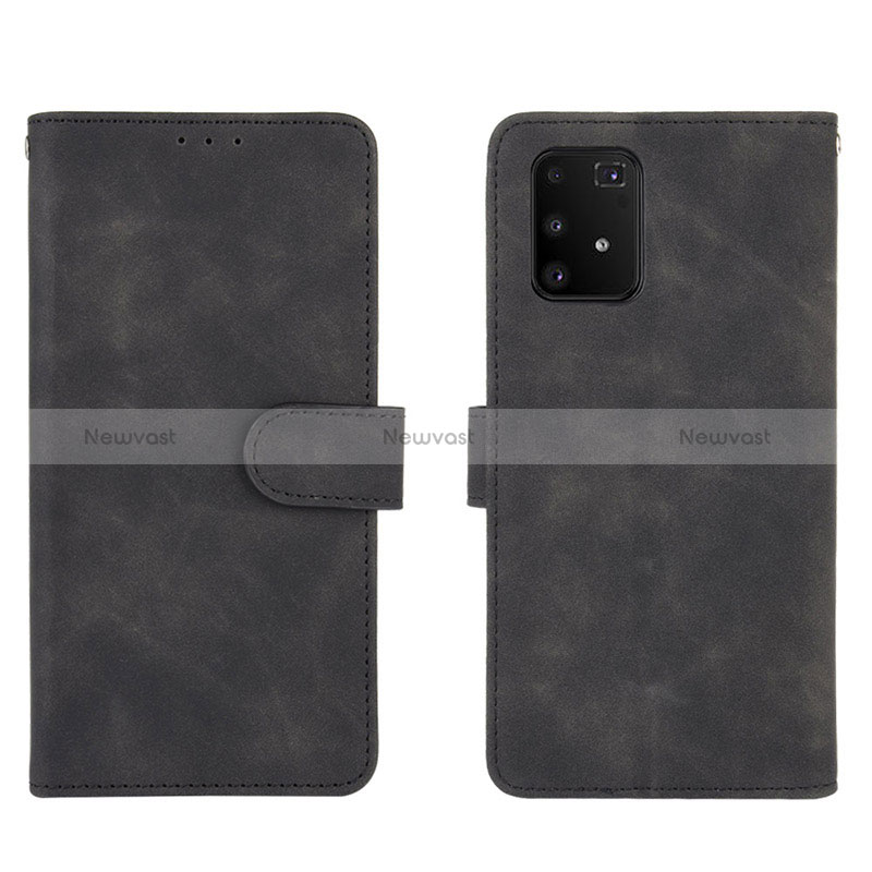 Leather Case Stands Flip Cover Holder L05Z for Samsung Galaxy S10 Lite Black