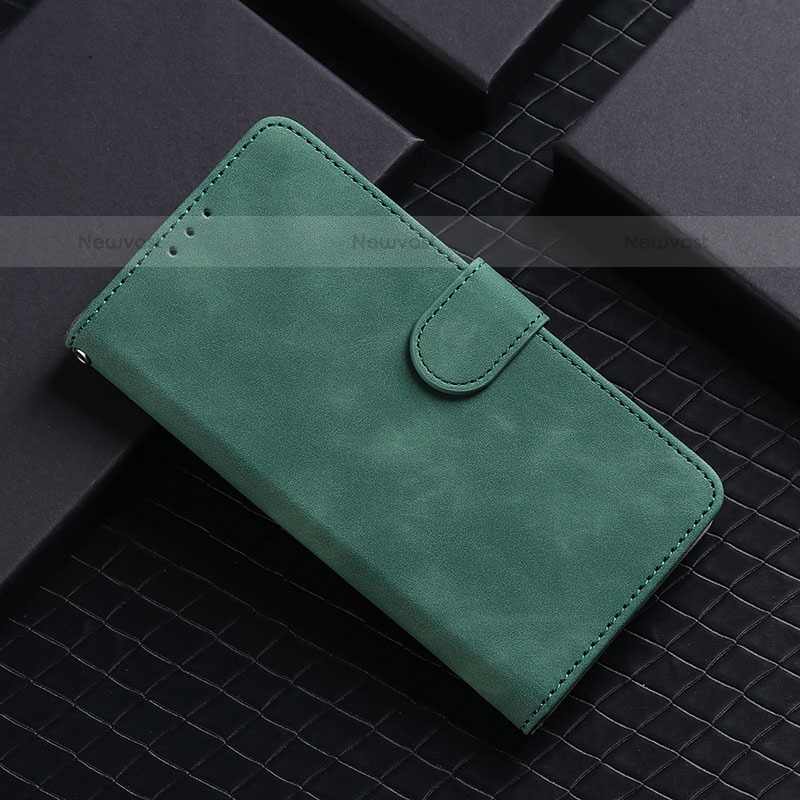 Leather Case Stands Flip Cover Holder L05Z for Samsung Galaxy S21 Plus 5G Green