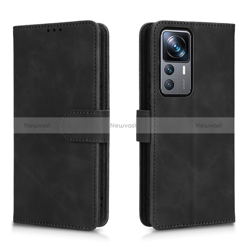 Leather Case Stands Flip Cover Holder L05Z for Xiaomi Redmi K50 Ultra 5G Black