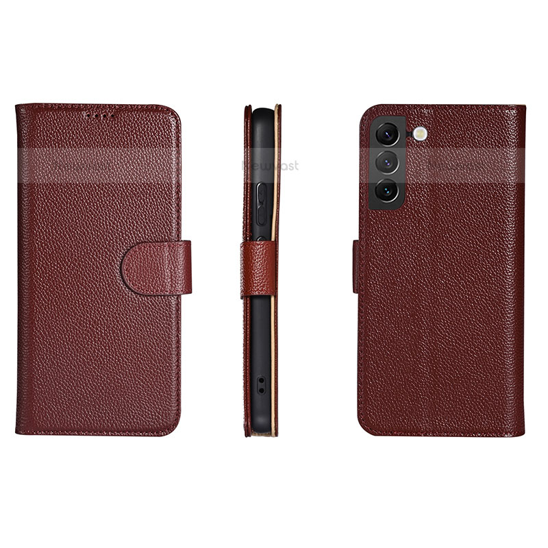 Leather Case Stands Flip Cover Holder L06 for Samsung Galaxy S21 5G