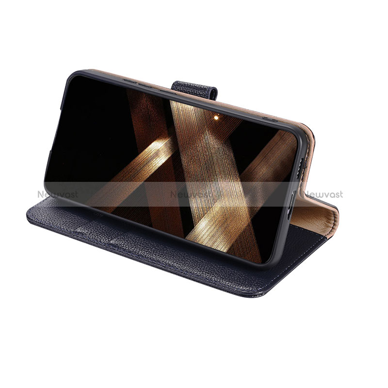 Leather Case Stands Flip Cover Holder L06 for Samsung Galaxy S24 Plus 5G