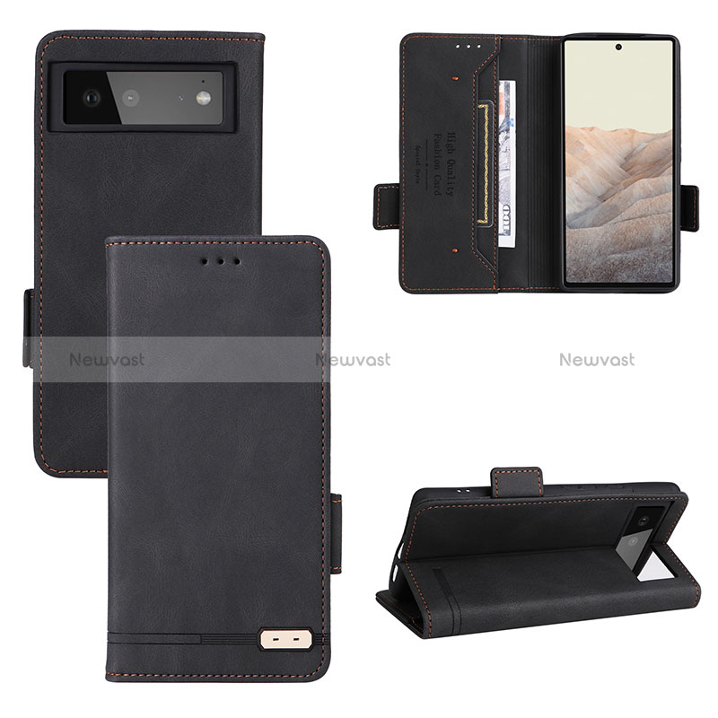 Leather Case Stands Flip Cover Holder L06Z for Google Pixel 6 5G