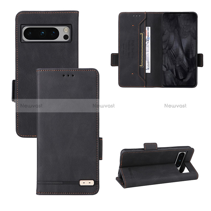 Leather Case Stands Flip Cover Holder L06Z for Google Pixel 8 Pro 5G