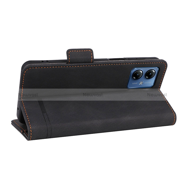 Leather Case Stands Flip Cover Holder L06Z for Motorola Moto G14