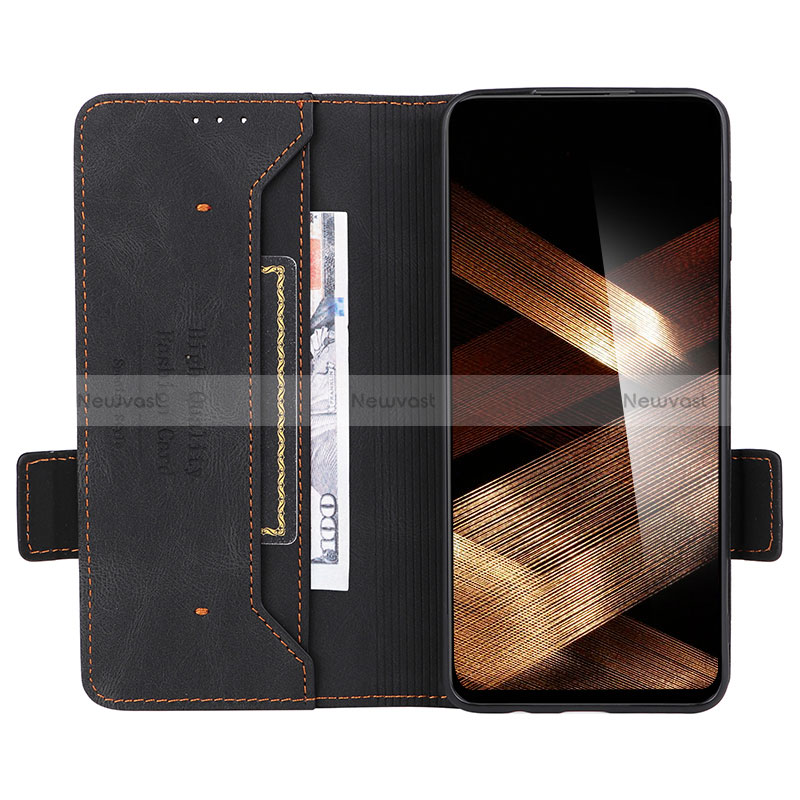 Leather Case Stands Flip Cover Holder L06Z for Motorola Moto G54 5G