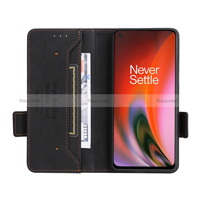 Leather Case Stands Flip Cover Holder L06Z for OnePlus Nord 2 5G