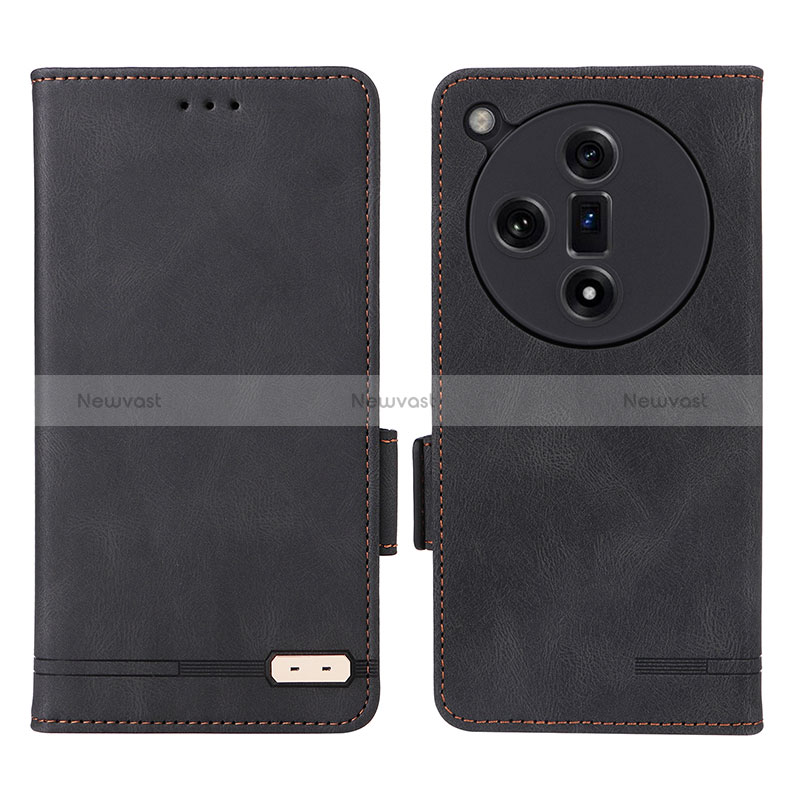 Leather Case Stands Flip Cover Holder L06Z for Oppo Find X7 5G