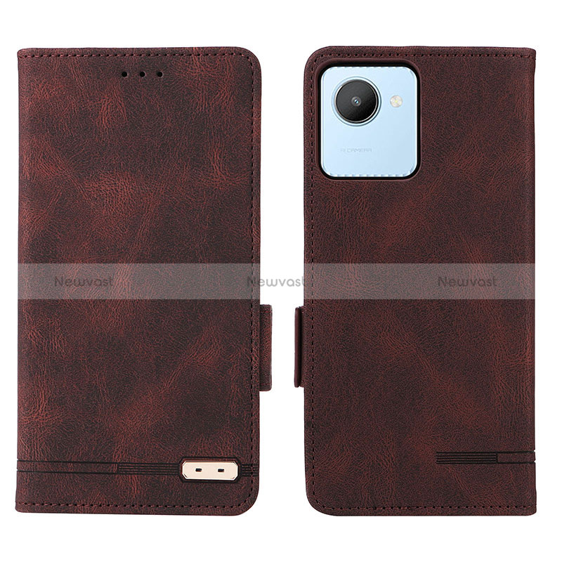 Leather Case Stands Flip Cover Holder L06Z for Realme C30