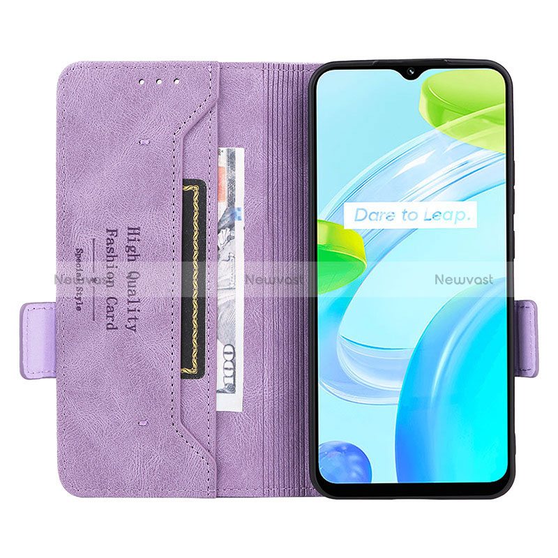 Leather Case Stands Flip Cover Holder L06Z for Realme C30