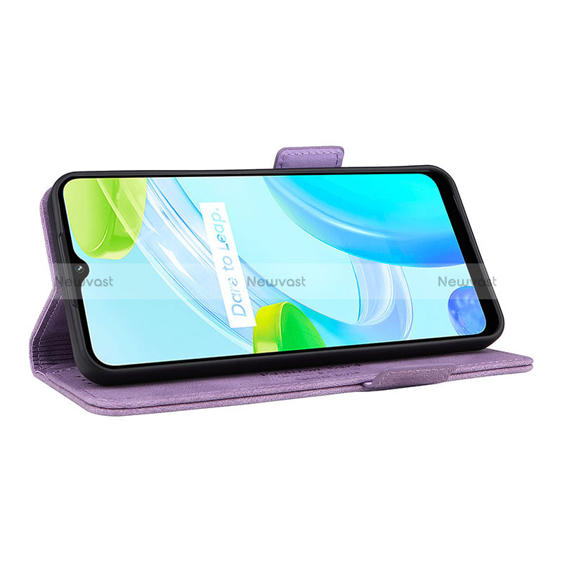 Leather Case Stands Flip Cover Holder L06Z for Realme C30