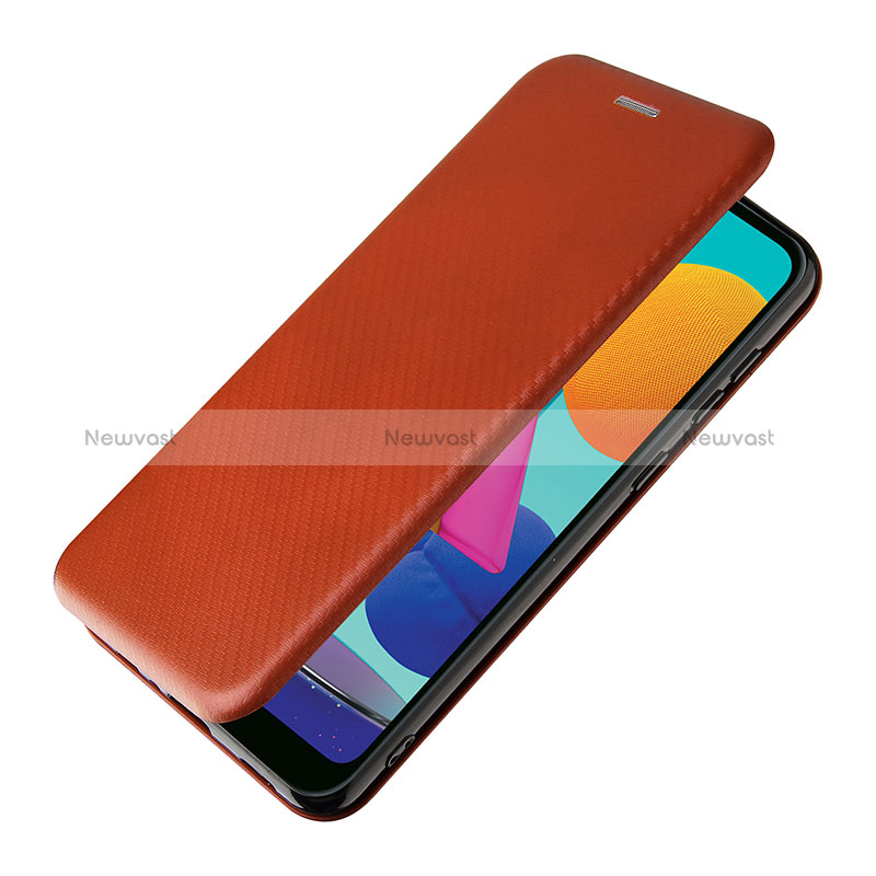 Leather Case Stands Flip Cover Holder L06Z for Samsung Galaxy A02