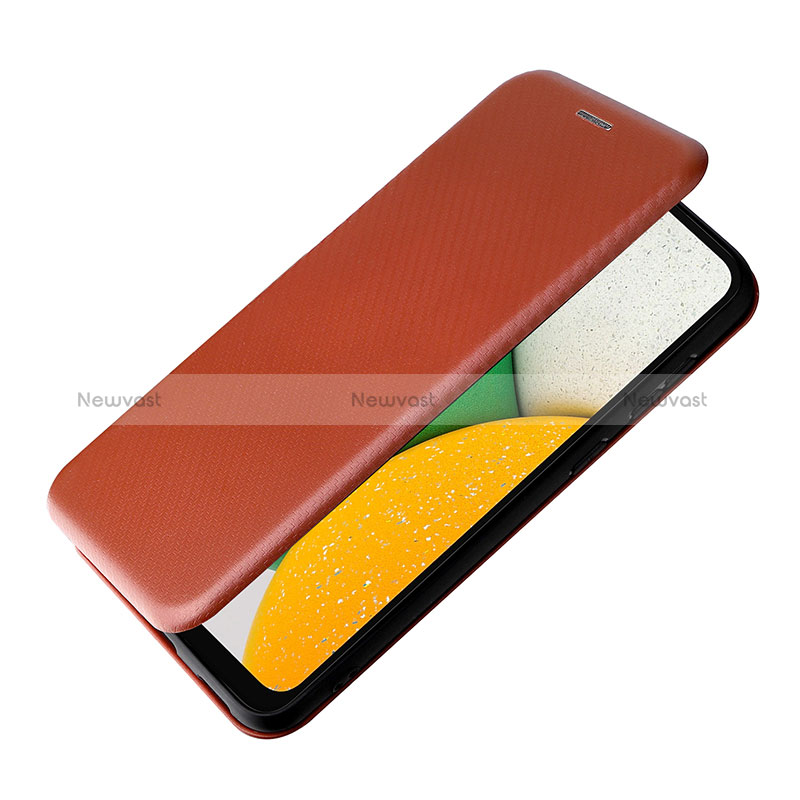 Leather Case Stands Flip Cover Holder L06Z for Samsung Galaxy A03 Core