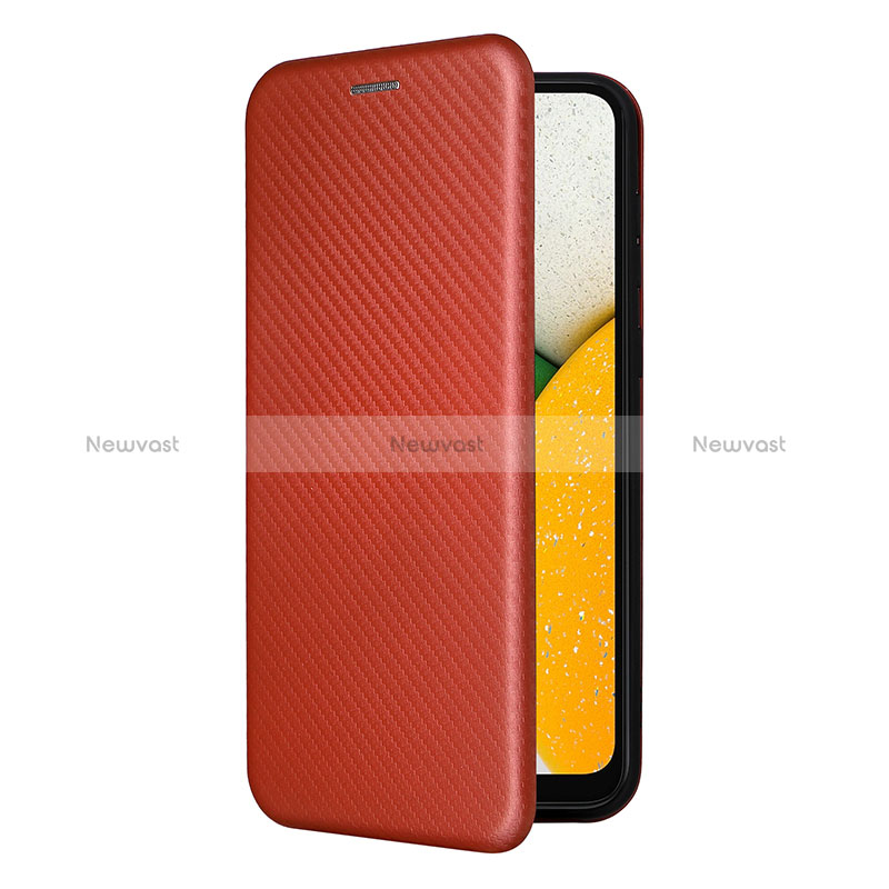 Leather Case Stands Flip Cover Holder L06Z for Samsung Galaxy A03 Core